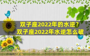 双子座2022年的水逆？双子座2022年水逆怎么破